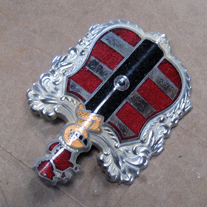 Dodge Sedan Coupe hood emblem 1949 only Nostalgic Parts